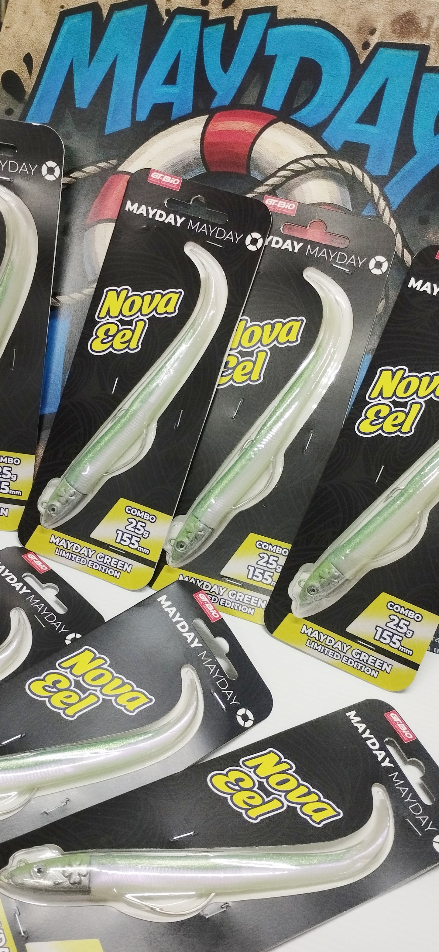 Nova Eel - 155mm - Combo 25g - Mayday Green Limited Edition -