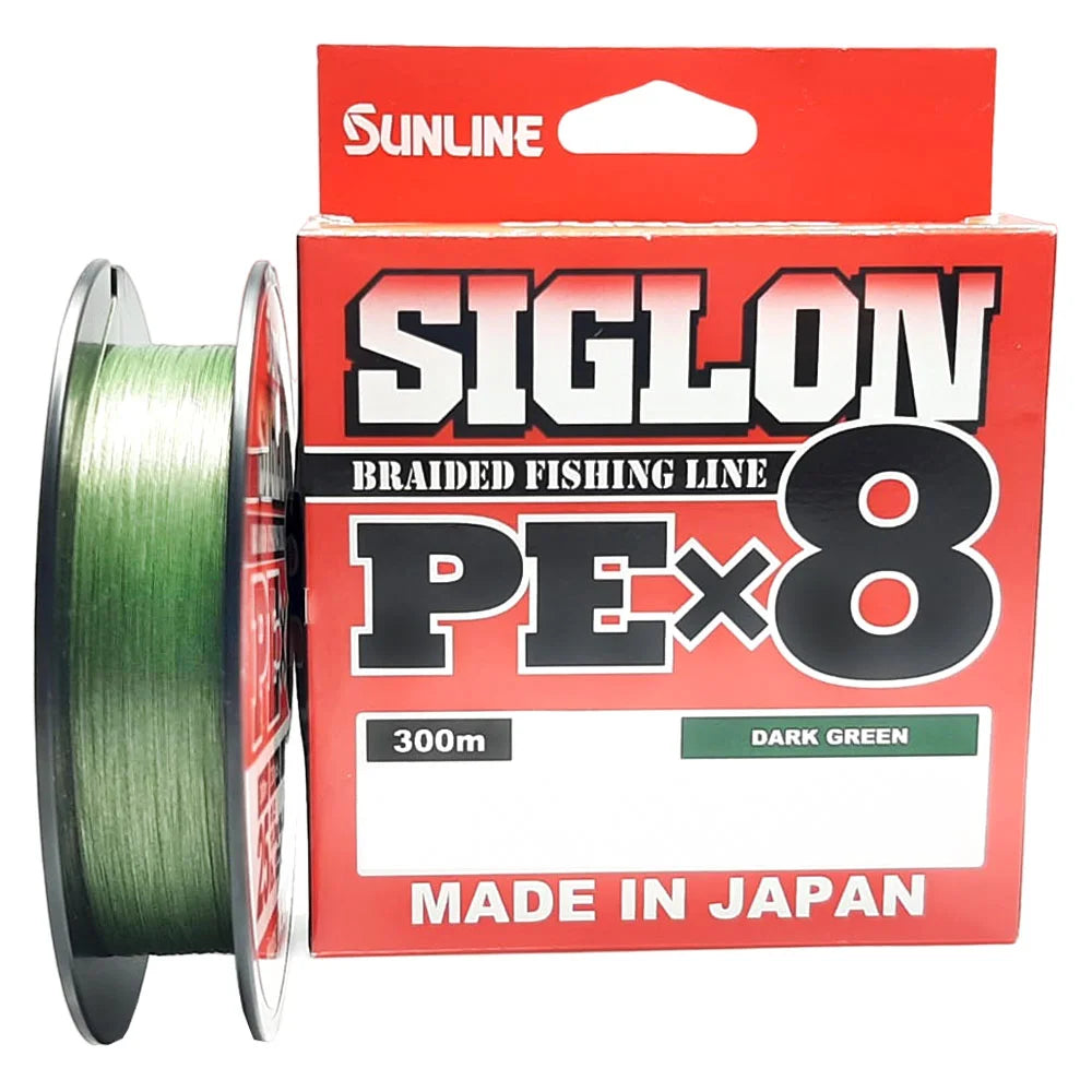 Fio Sunline Siglon PE x8 - Dark Green - 300MT