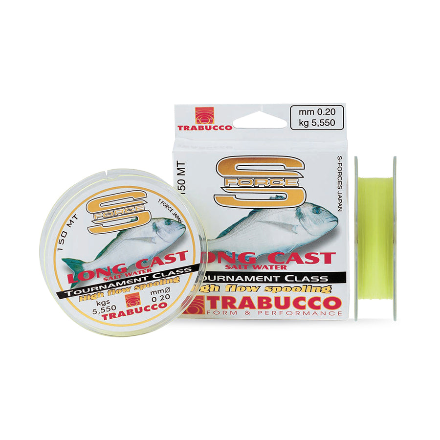 Fio Trabucco S‑Force Long Cast - Yellow - 150MT