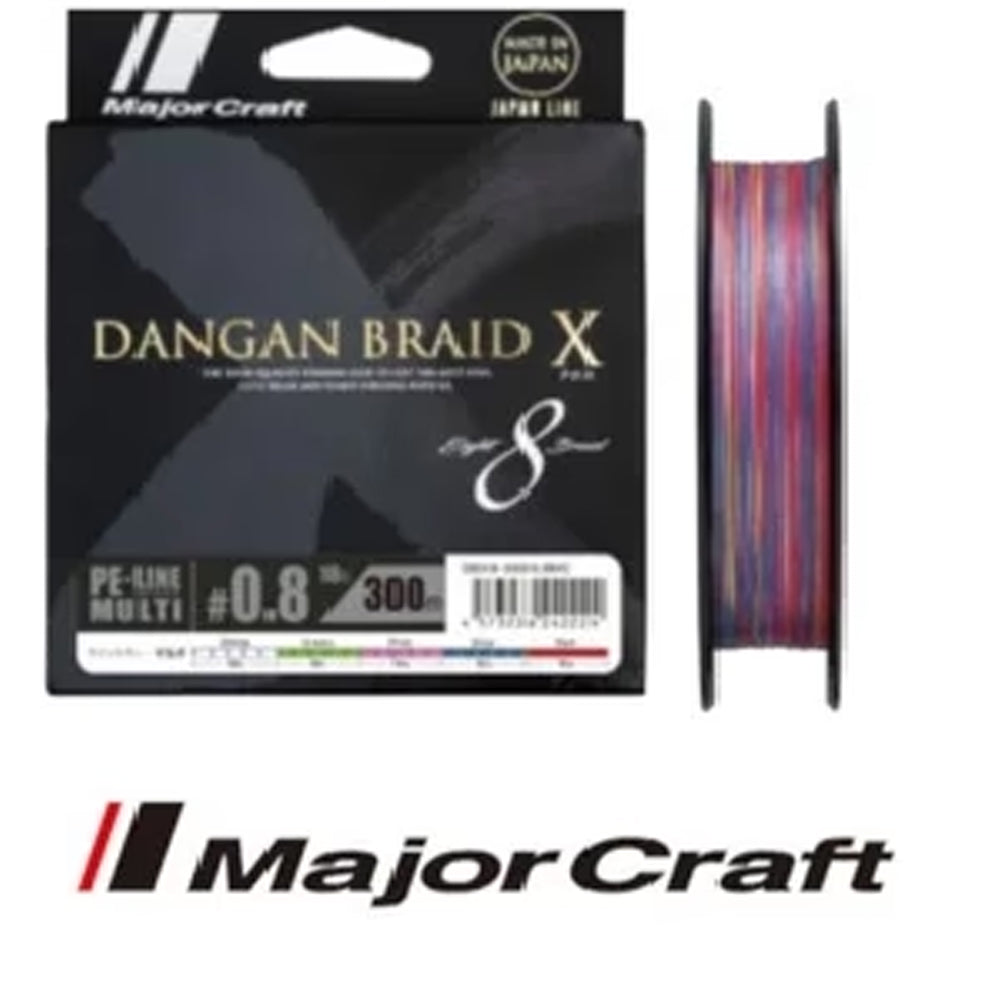 Fio Major Craft Dangan Braid X - 8X - Multicolor - 300MT