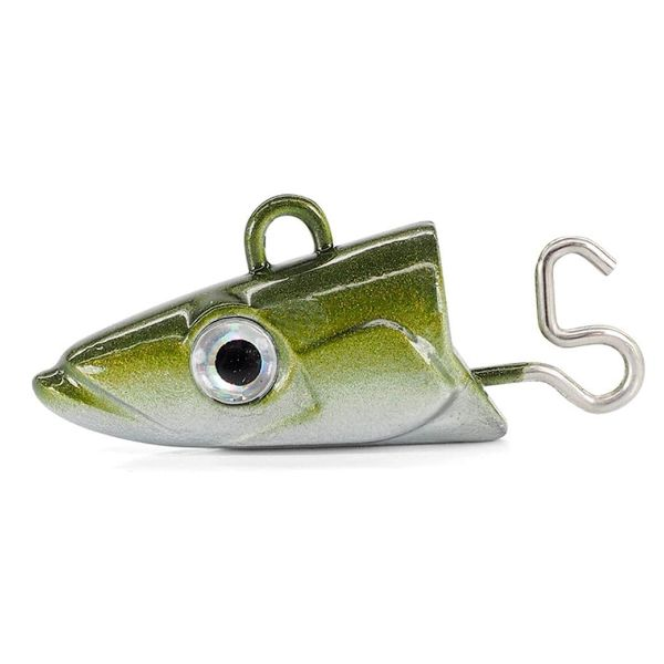 Cabeçotes Black Eel Shore - 20g - Khaki - Pack 2
