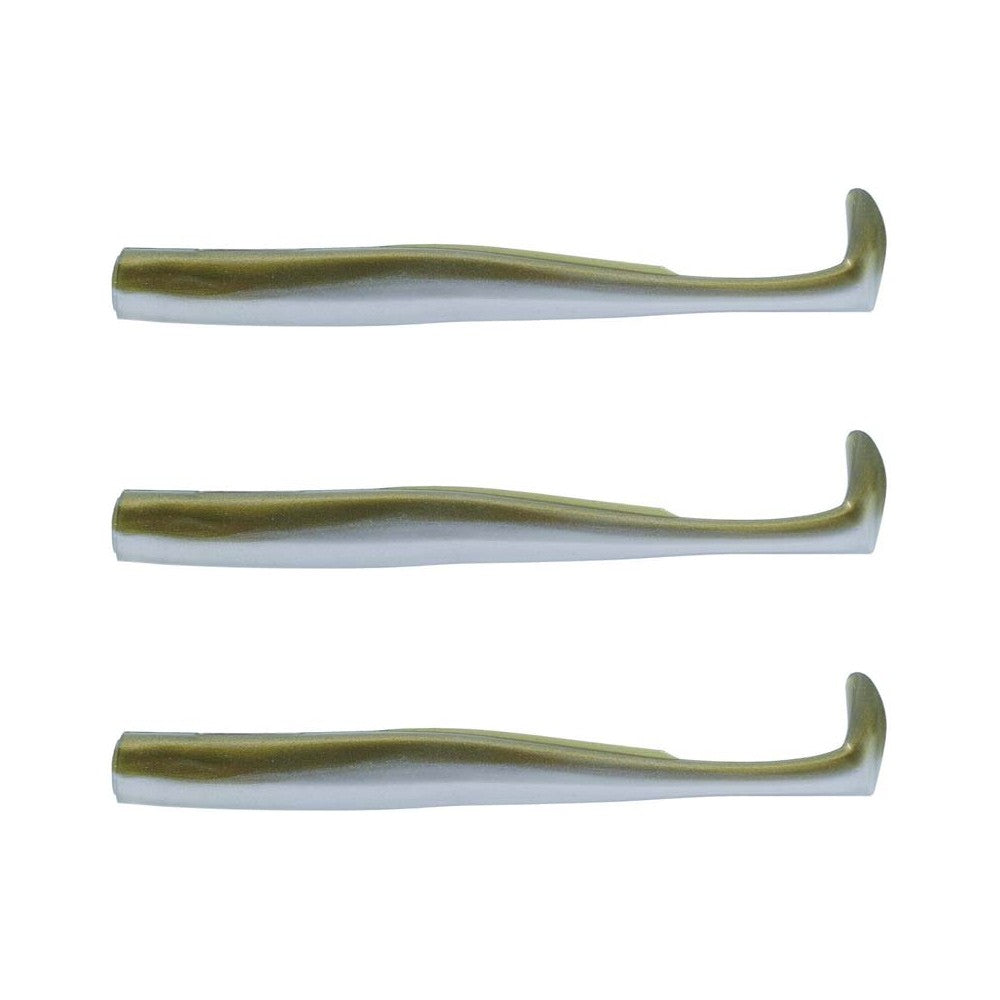 Vinil Fiiish - Crazy Paddle Tail 120 (Nº2) - Pack 3 Corpos - Kaki