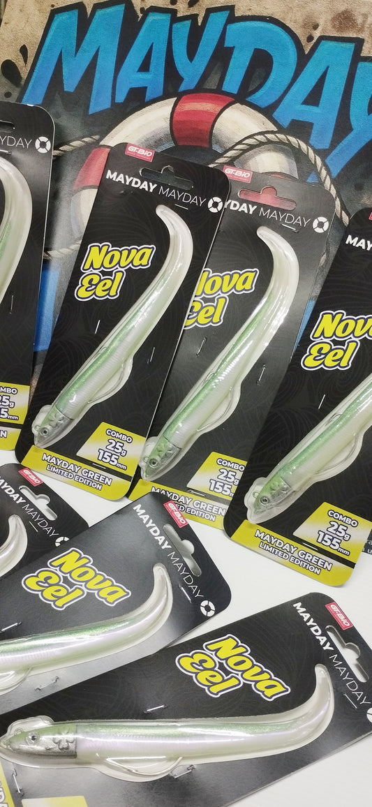 Nova Eel - 155mm - Combo 25g - Mayday Green Limited Edition -