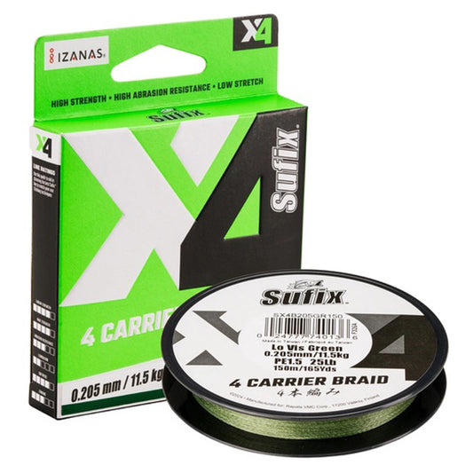 Fio Sufix X4 Braid - 150MT –  L.VIS GREEN