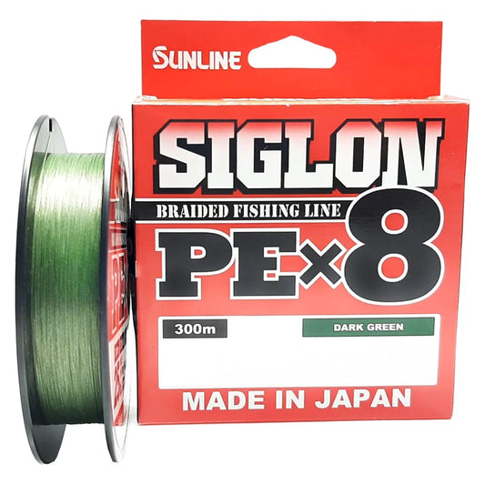 Fio Sunline Siglon PE x8 - Dark Green - 300MT
