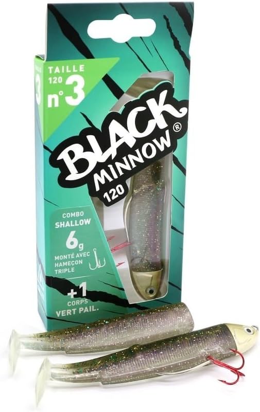 Vinil Fiiish - Black Minnow 120 - Combo Shallow 6g
