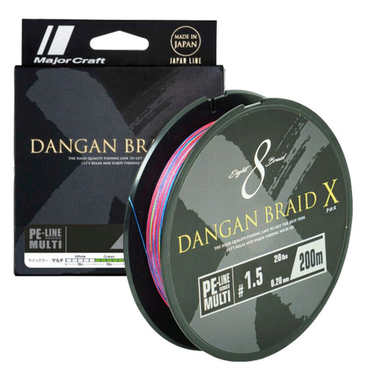 Fio Major Craft Dangan Braid X - 8X - Multicolor - 200MT