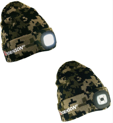 Gorro com LED Robinson - Camo Green -