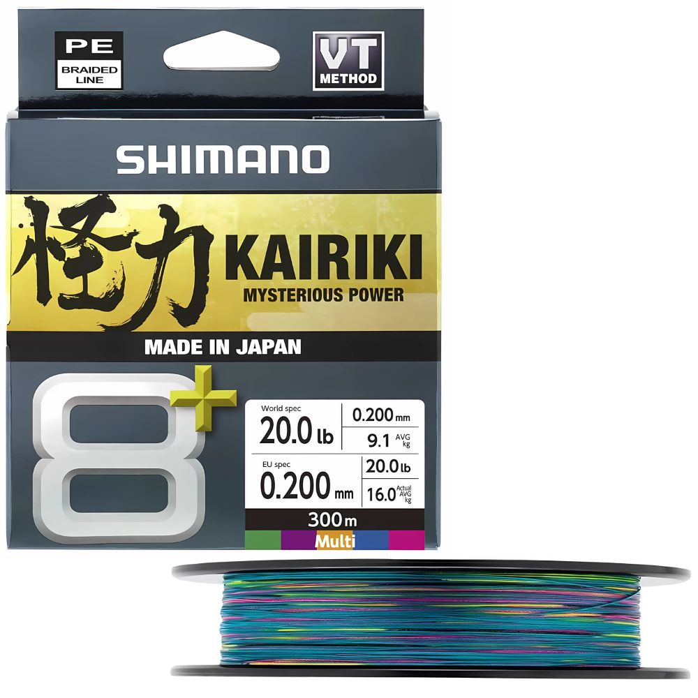 Fio Shimano Kairiki 8+ - Multicolor - 300MT