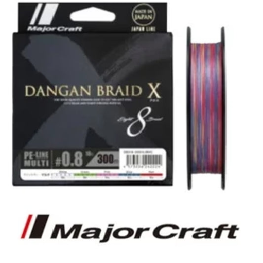 Fio Major Craft Dangan Braid X - 8X - Multicolor - 300MT