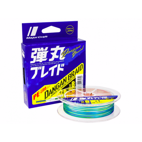 Fio Major Craft Dangan Braid x8 - Multicolor - 300MT