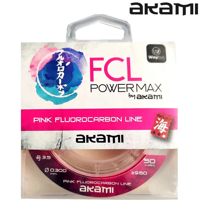Fio Akami FCL PowerMax Fluorocarbon - "Pink"