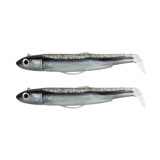 Vinil Fiiish - Black Minnow 120 (nº3) - Double Combo - Off Shore 25g - Black Mullet