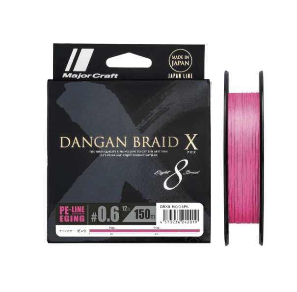 Fio Major Craft Dangan Braid Eging X8 - Pink - 150MT