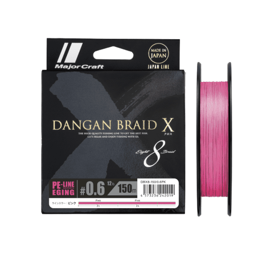 Fio Major Craft Dangan Braid Eging X8 - Pink - 150MT