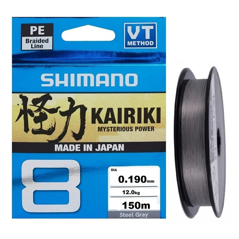 Fio Shimano Kairiki 8 - Steel Gray - 150MT