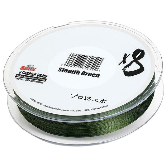 Fio Sufix 8 Carrier Braid - Stealth Green - 300MT
