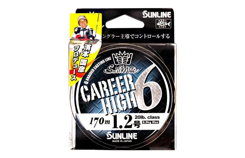 Fio Sunline Career High PE X6 - Yellow - 170MT