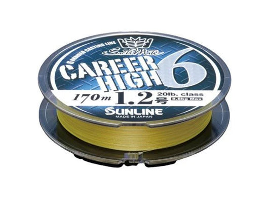 Fio Sunline Career High PE X6 - Yellow - 170MT