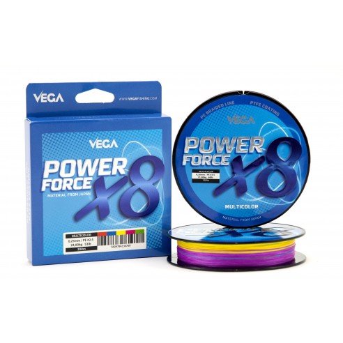 Fio Vega Power Force X8  - 300MT - Multicolor