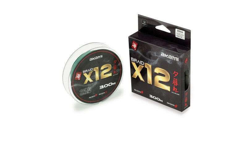 Fio Akami Yuugure X12 PE - Dark Green - 300MT